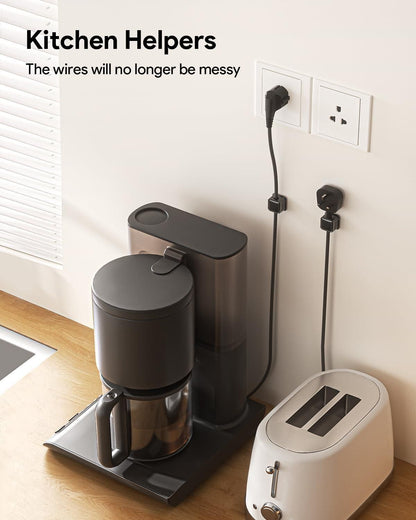 Organizer, Cable Smooth Adjustable Easy Secure Cable Managemen (Pack of 6 Cord)